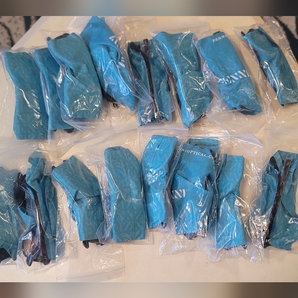 Bundle of 5 NWT Zenni Optical Sunglasses brown with animal print on the arms - Picture 8 of 8